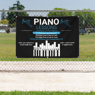 Lona Lecciones De Piano Personalizadas Música Profesora