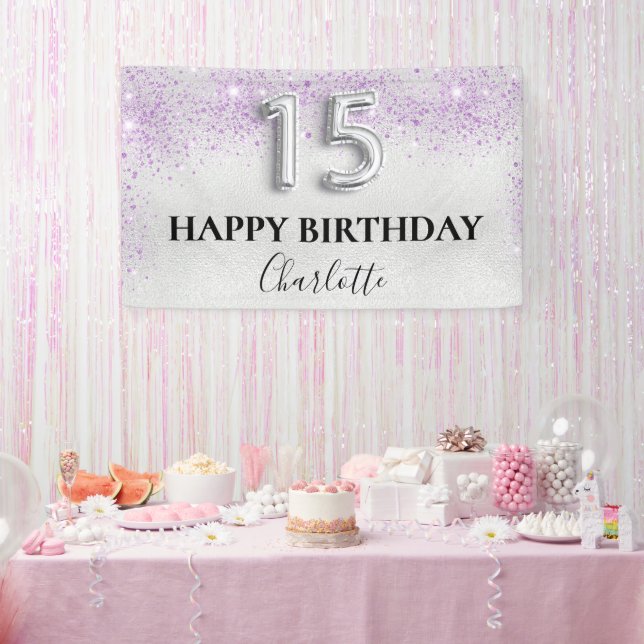 Lona Lechuga plateada de Quinceanera (Fiesta)