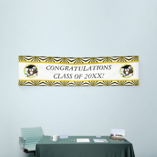 Lona Lechuza De Personalizado Con Tac Y Diploma