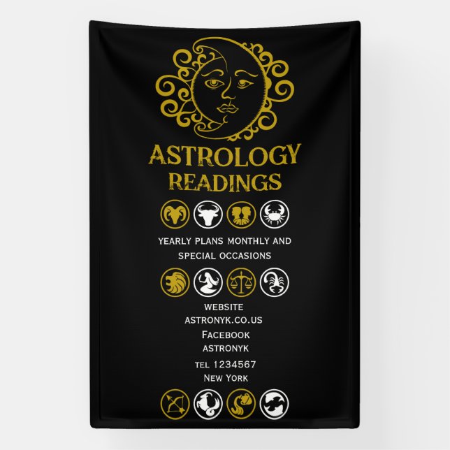 Lona Lectura de astrología (Vertical)