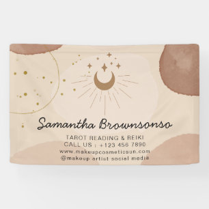 Lona LECTURA DE TAROT Y Tono terrestre neutro REIKI