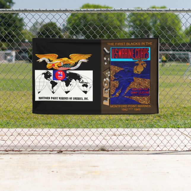 Lona legado histórico de los Marines de Montford Point, (In situ)