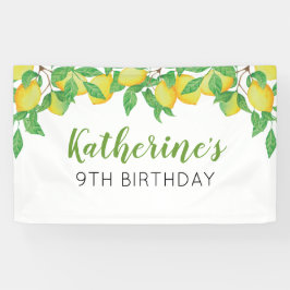 Lona Lemon Birthday Personalized banner