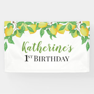 Lona Lemon Birthday Personalized banner