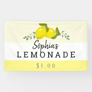 Lona Lemon Citrus Floral Lemonade Stand Kids