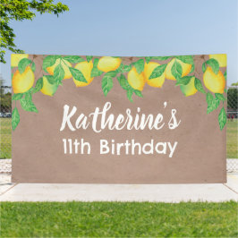 Lona Lemon craft Birthday Personalized banner