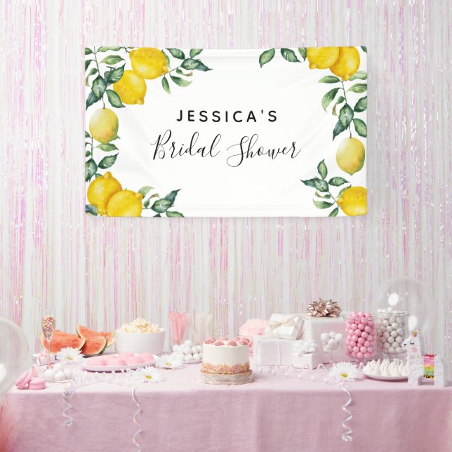 Lona Lemons Bridal Shower Backdrop Decoración (Fiesta)