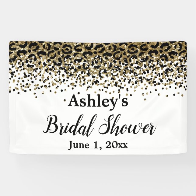 Lona Leopard Bridal Shower Photo Booth Prop Photoboth (Horizontal)