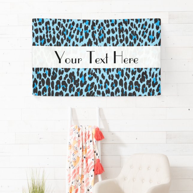 Lona Leopard Print, Leopard Spots, Blue Leopard (In situ)