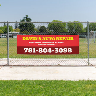 Lona Letrero de Banner Personalizado para Taller Mecáni