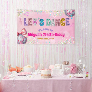 Lona Letrero de bienvenida a la fiesta de cumpleaños de