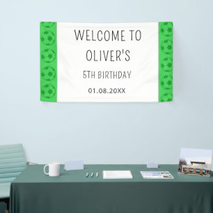 Lona Letrero de bienvenida de cumpleaños para niños con