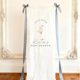 Lona Letrero de Bienvenida para Baby Shower Silly Goose
