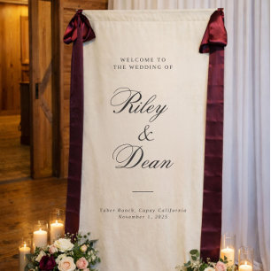 Lona Letrero de Boda Personalizado, Letrero de Boda de