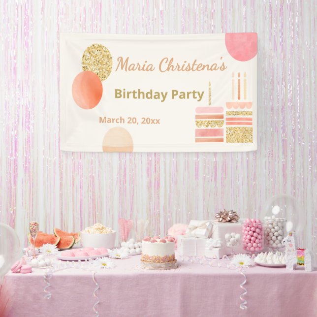 Lona Letrero de Cumpleaños Fantasía y Deseos (Fiesta)