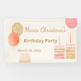 Lona Letrero de Cumpleaños Fantasía y Deseos