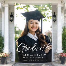 Lona Letrero de Graduación Editable, Banner con tu Foto