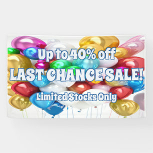 Lona Letrero de Vinilo de Oferta de Última Oportunidad