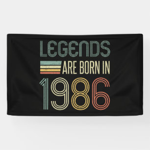 Lona Leyendas del 40 cumpleaños de 1986