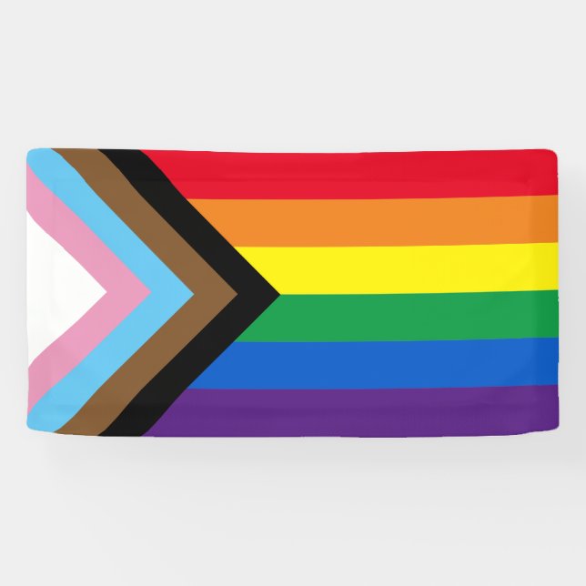 Lona Lgbtq arinbow diversidad inclusiva bandera del org (Horizontal)