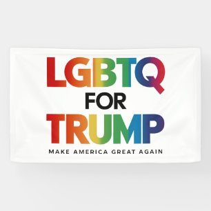 LONA LGBTQ POR TRUMP GAY LESBIANA POR TRUMP 2024 