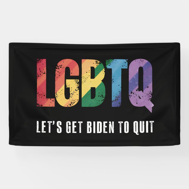 Lona LGBTQ Vamos A Poner Biden En El Orgullo Gay (Horizontal)