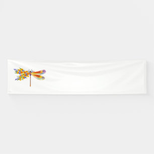 Lona Libélula de flor amarilla