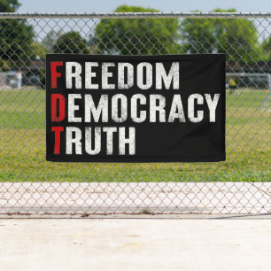 Lona Libertad Democracia Verdad