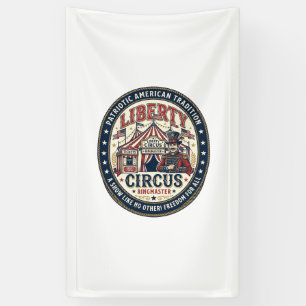 Lona Liberty Circus Patriótico Patriótico Circus Domado