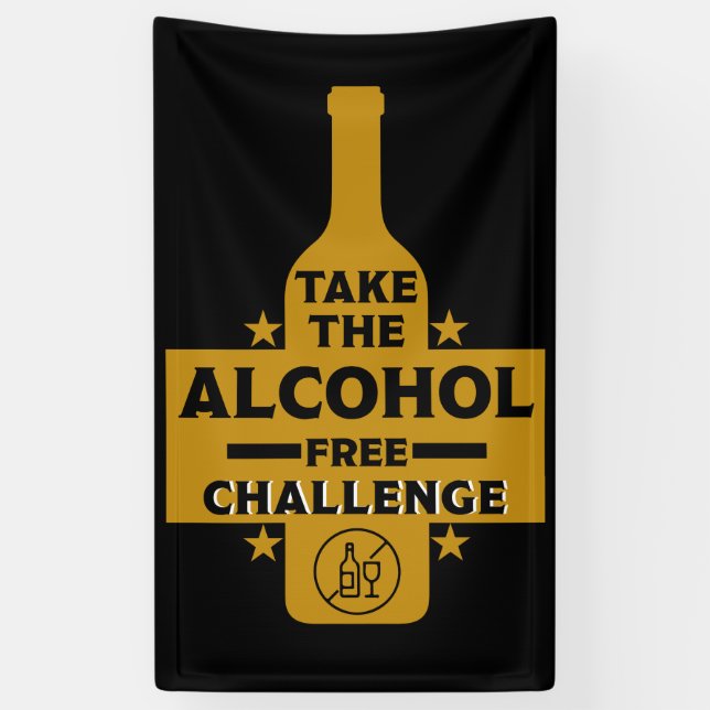 Lona Libre De Alcohol Y Sobrio (Vertical)