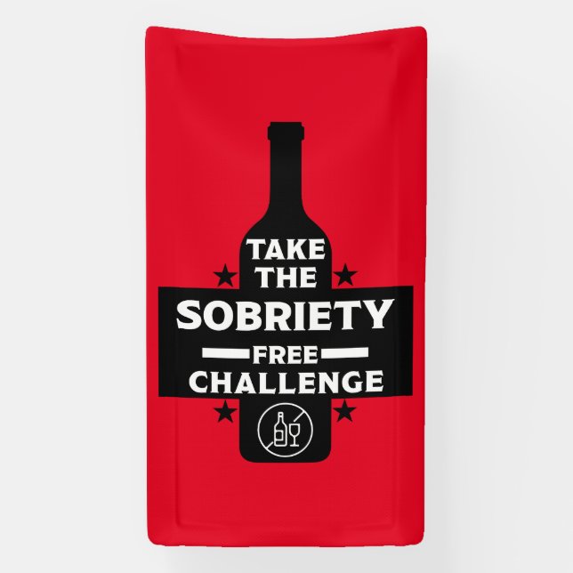 Lona Libre De Alcohol Y Sobrio (Vertical)