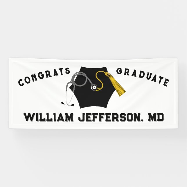 Lona Licenciatura en medicina por médica (Horizontal)