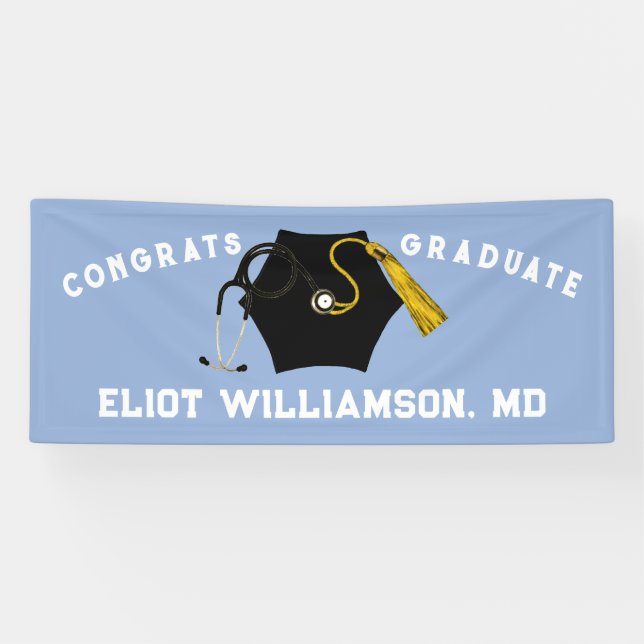 Lona Licenciatura en medicina por médica (Horizontal)