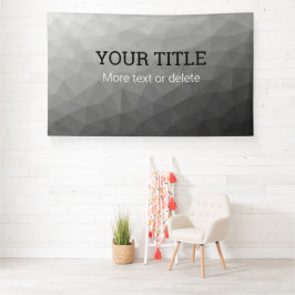 Lona Light gray geometric mesh Triangle custom text