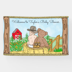 Lona Lil' Cowboy y Teddy Bear Baby Shower
