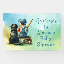 Lil' Slugger con su perro | Baby Shower del niño