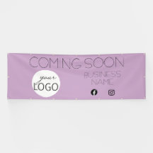 Lilac próximamente logotipo comercial promocional