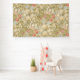 Lona Lily Art Nouveau Floral de William Morris