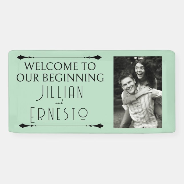 Lona Lily of Valley || Verde suave con foto (Horizontal)