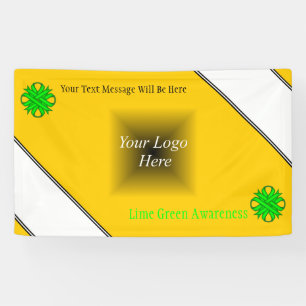 Lona Lime Green Clover Ribbon por Kenneth Yoncich