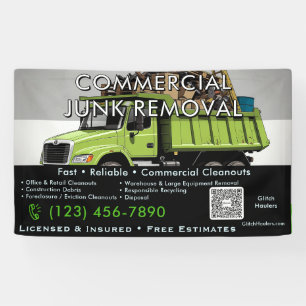 Lona Limpieza Comercial de Desechos Banner Oficina Mino