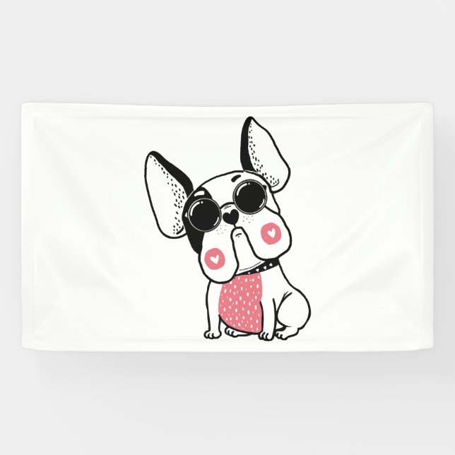 Lona lindo cachorro (Horizontal)