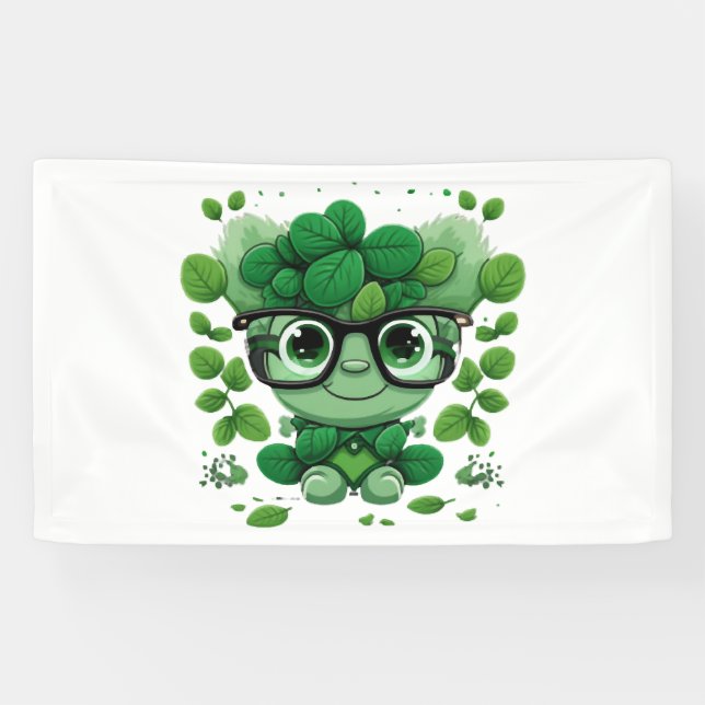 Lona lindo día de los Patrones lindo shamrock donde gaf (Horizontal)