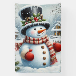 Lona Lindo, navideño vintage/ caprichoso/ muñeco de nie