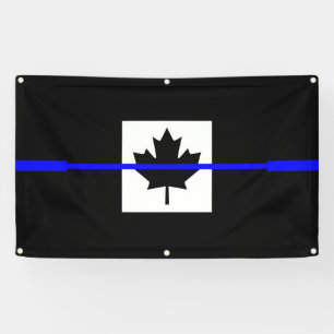 Lona Línea Azul delgada en diseño de bandera canadiense