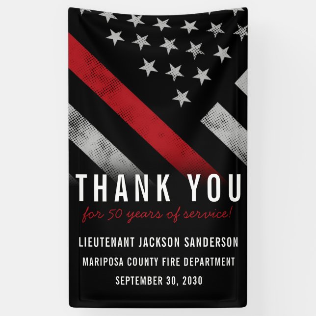 Lona Línea Roja Aniversario del Partido de la Retirada  (Vertical)