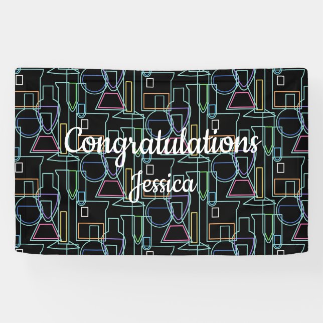 Lona Líneas de laboratorio de química (Horizontal)