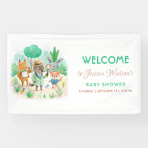 Little Explorer Forest Detective Boy Baby Shower