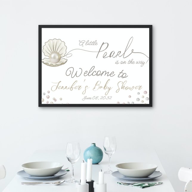 Lona Little Pearl Under Sea Pearlcore Baby Shower (Subido por el creador)
