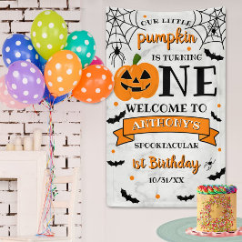 Lona Little Pumpkin Turning One Halloween 1st Birthday